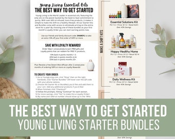 NEW Make a Shift and Premium Oils Starter Bundle Flyer | Young Living PSB | Essential Oils | Printable | Happy Mail | Vendor Events