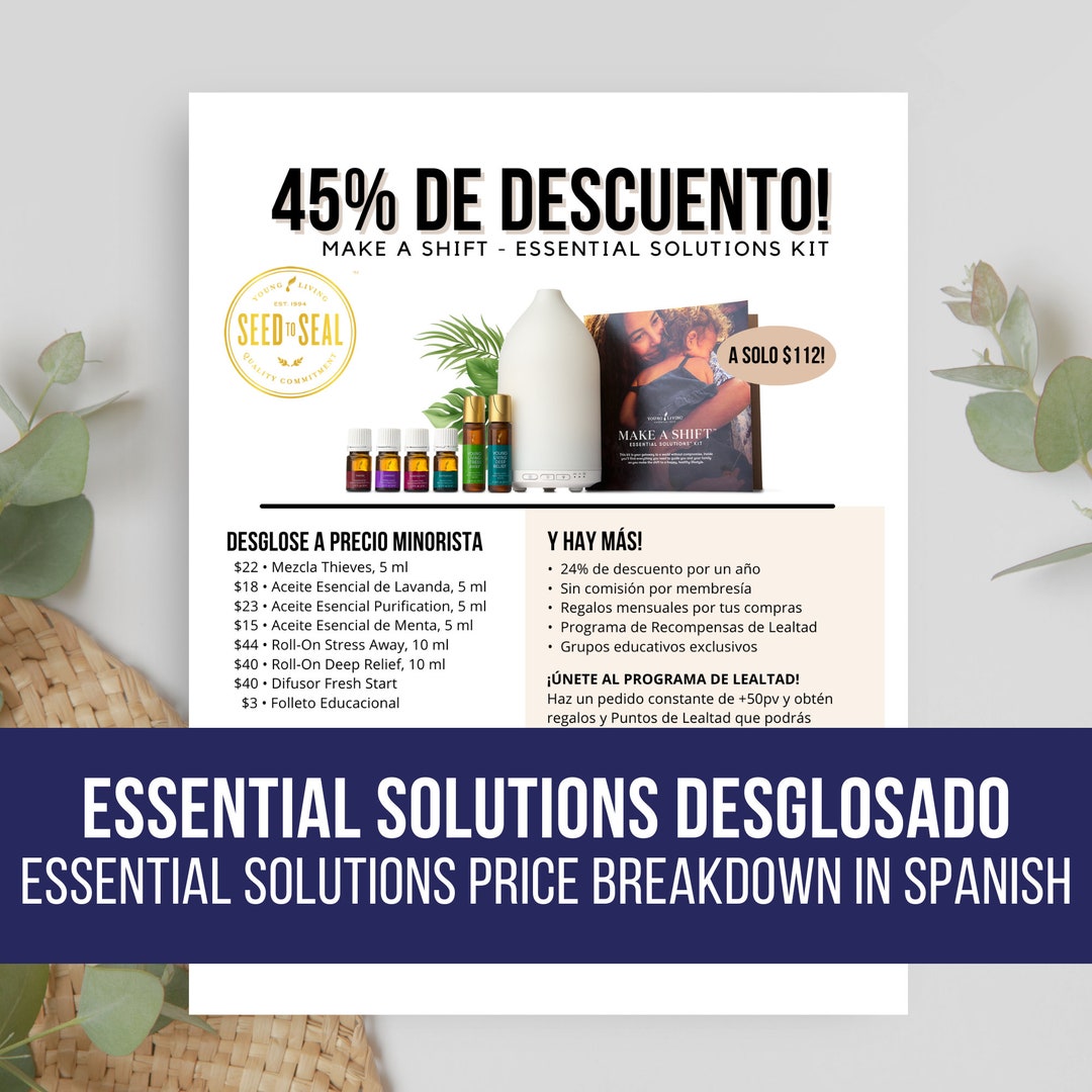Folleto Del Paquete Essential Solutions Desglosado YL Essential