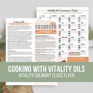 Young Living Vitality Oils Flyer: Kochkurs-Handout 2026 (Digitaler Download)