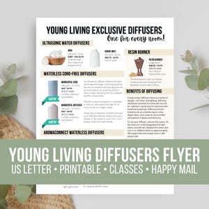 Young Living 2026 Diffusers Flyer: Aria, Adobe Mist + More (Printable)