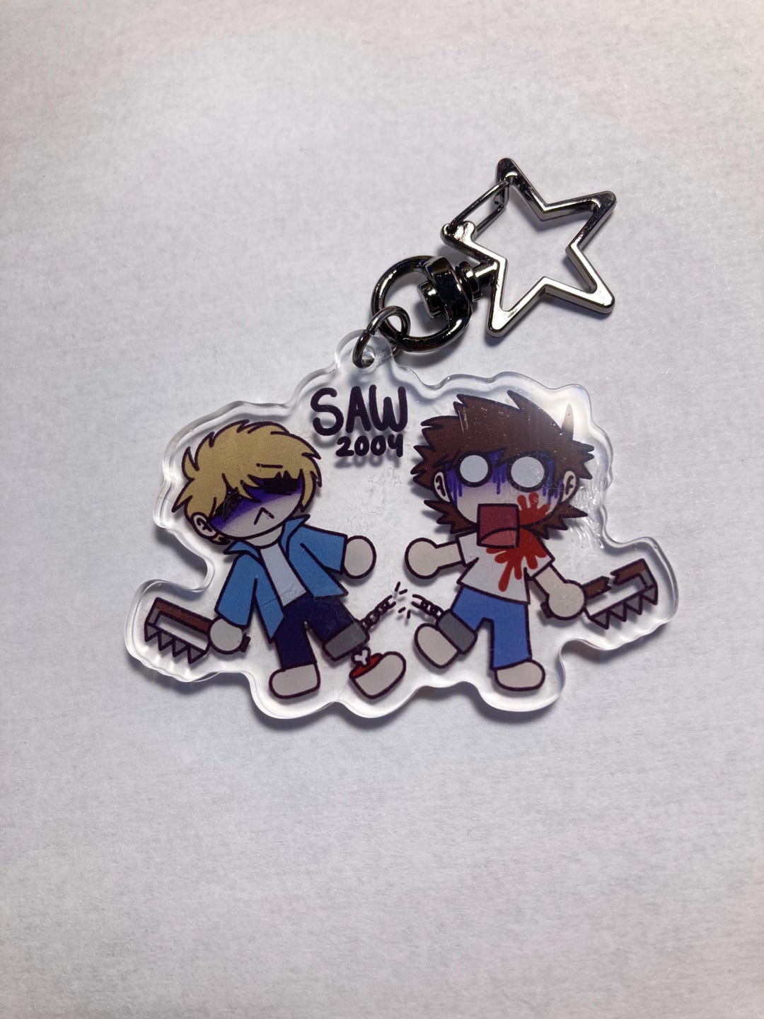 Saw 2004 Keychain. Adam and Lawrence - Etsy