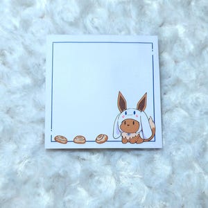 Bloc de notas adhesivas con forma de rollo de canela, papelería kawaii, lindo juego de cartas coleccionables TCG, panadería, golosinas, postre, nota adhesiva
