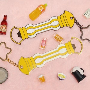 Waifu pirate hard enamel Bottle opener Keychain Cosplay accessory Flaschenöffner clima-tact