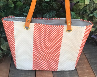 Oaxaca Handwoven Plastic Handbag Tote