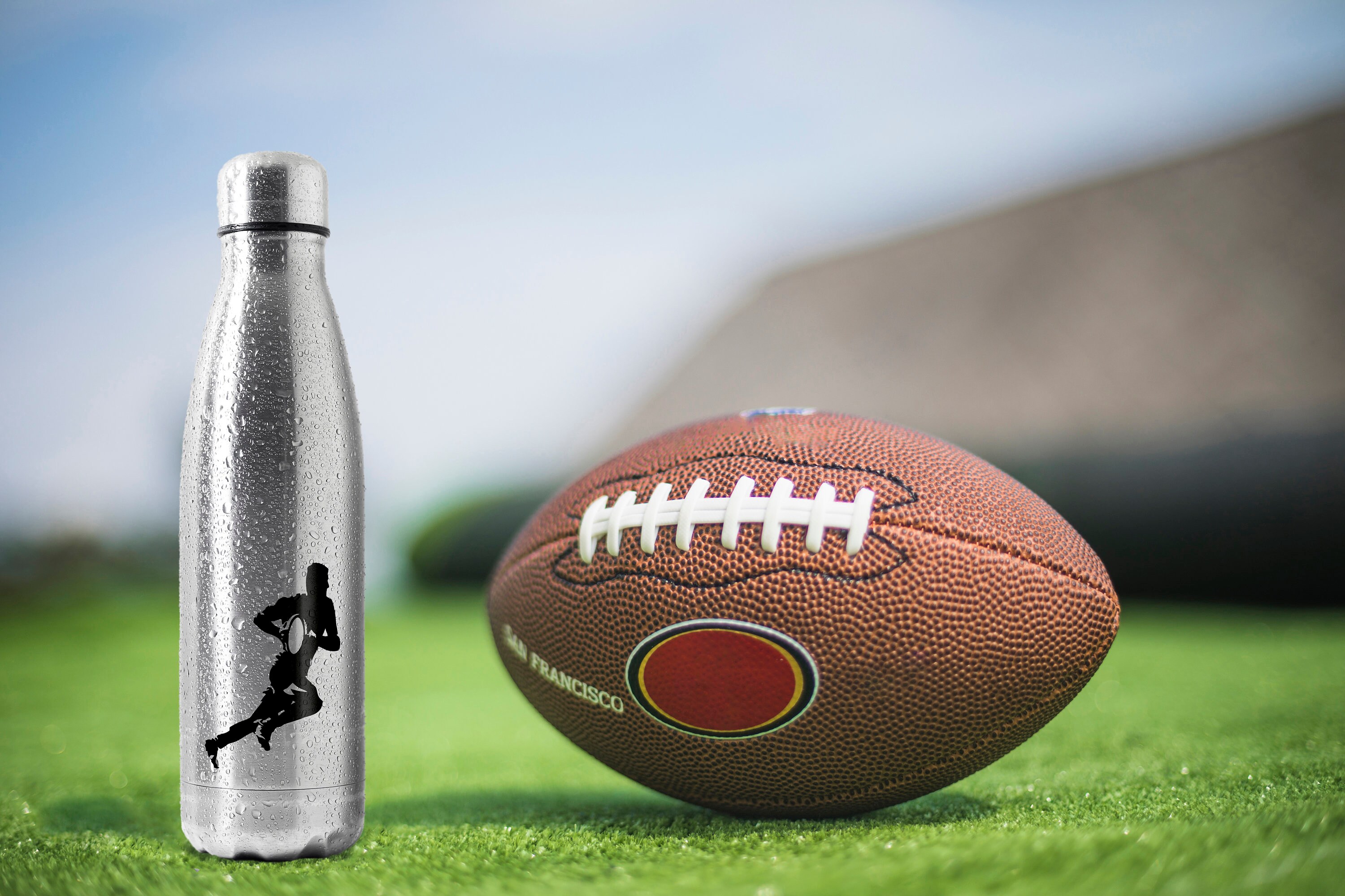 Rugby Player Water Bottle Personalised/hit and Cold/metal Etsy UK