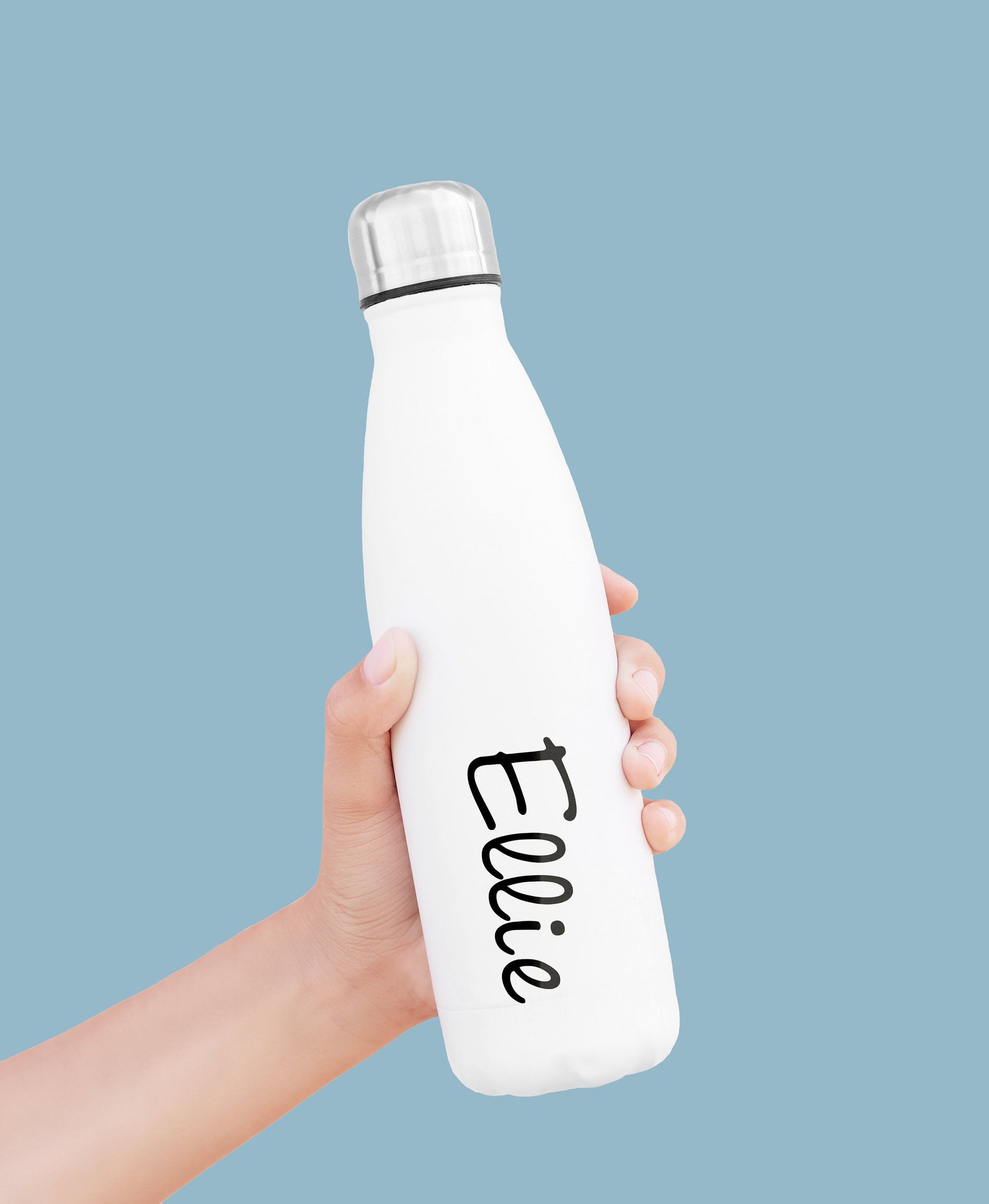 Personalised Cat Water bottle/ White Insulated Flask Etsy