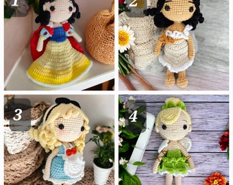 Handmade gifts, crochet doll, Disney doll, top toys idea 2024, baby shower gift, toys for baby, toys for tots 2024, daughter best gift