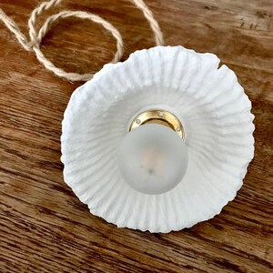 Lámpara andante estrella blanca de papel maché