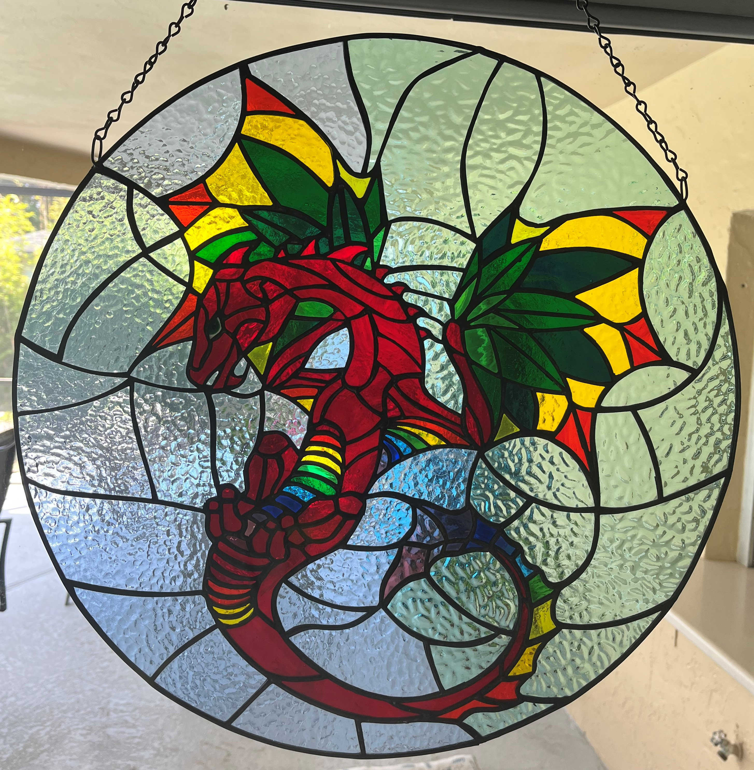 Dragon stained glass - campestre.al.gov.br