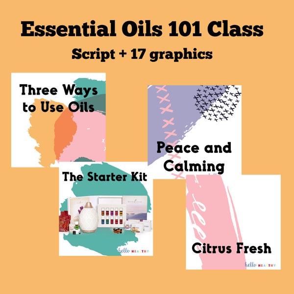 Essential Oils 101 Class, Facebook Class, Instant Download