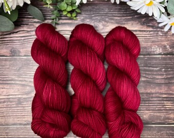 Crimson Hand-dyed Yarn