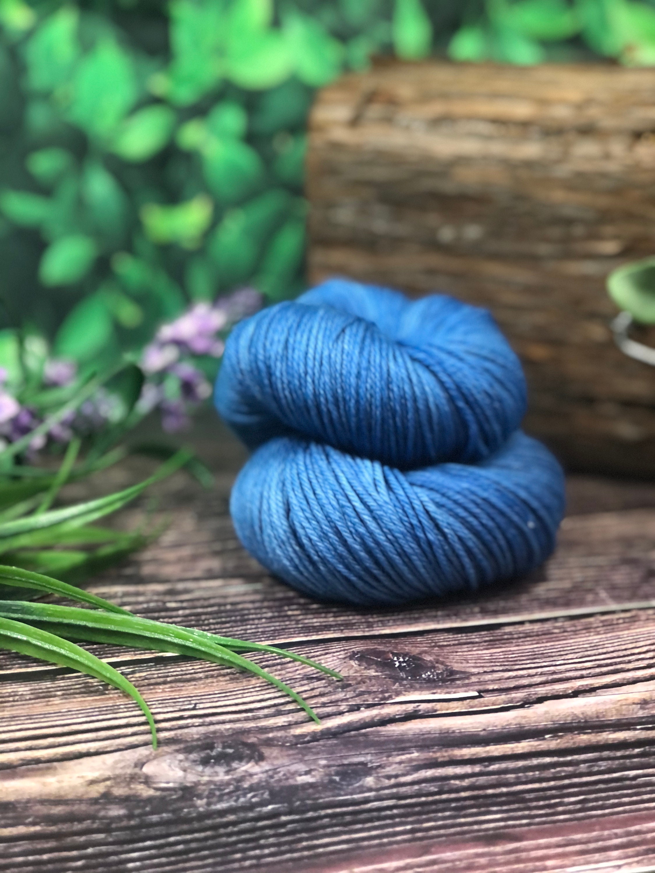Hand Dyed Yarn Mountain Streams Worsted
