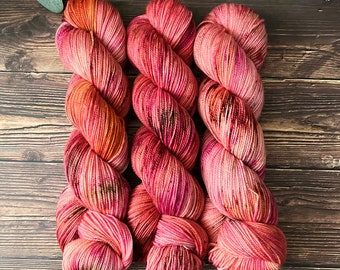 Amber Rose Hand-dyed Yarn