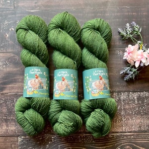 Hand dyed Yarn  "Moss"