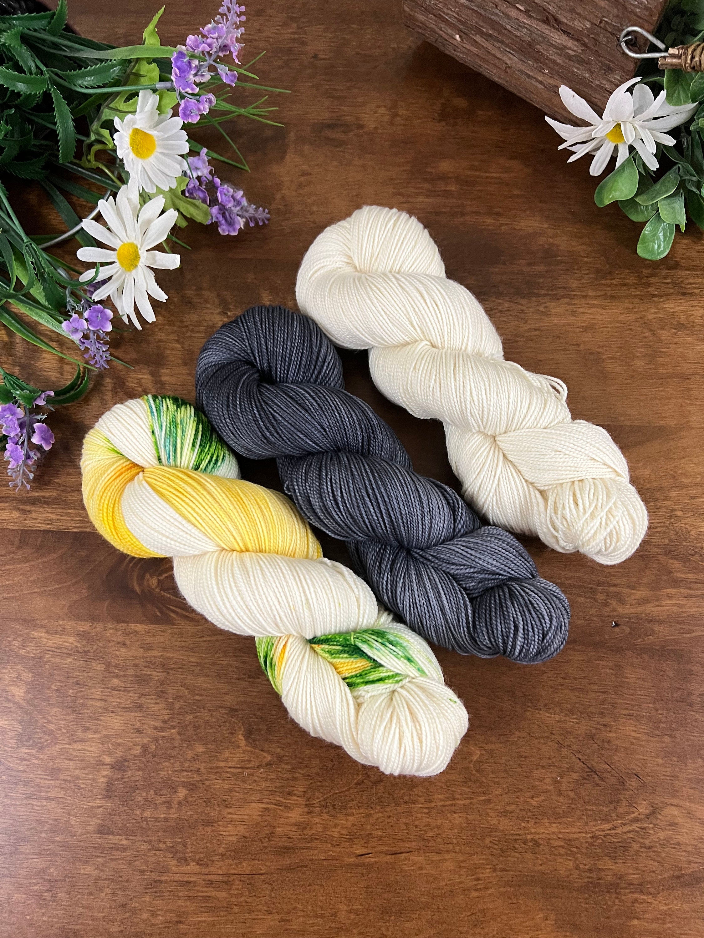 Pearl Hand-dyed Yarn - achickthatknitz