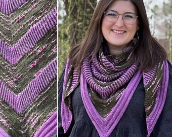 Succulent Trailing Flowers Shawl Kit