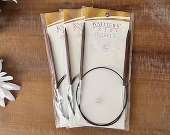 US 10 Cubics Circular Knitting Needles Knitter's Pride