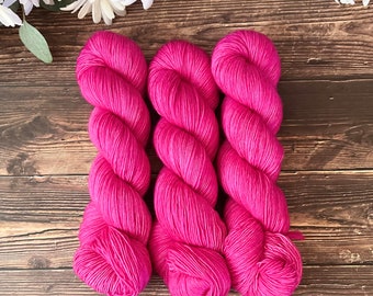 Fuchsia Hand-dyed Yarn