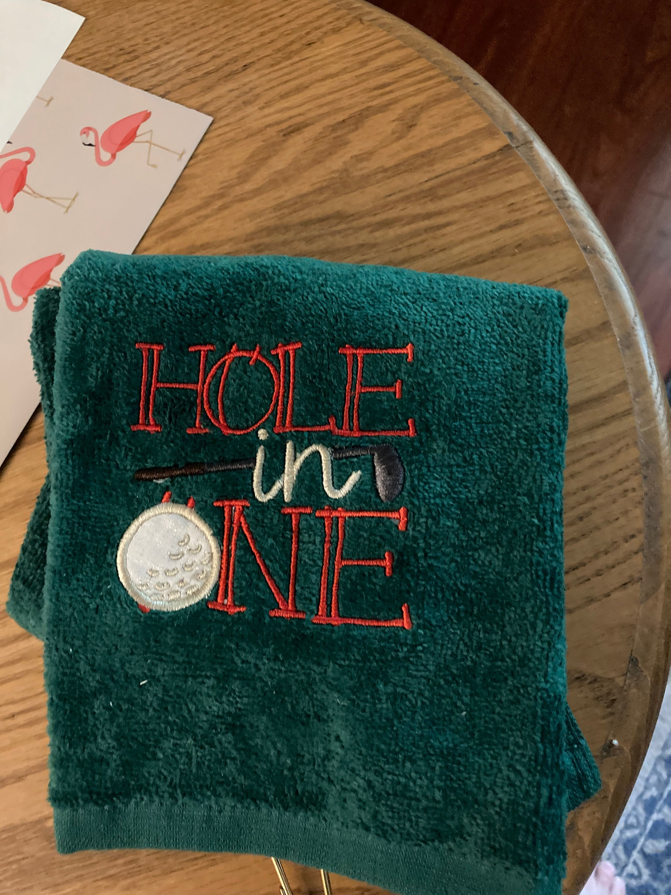Personalized Hole in One Golf Towel Hole in One Gift Etsy