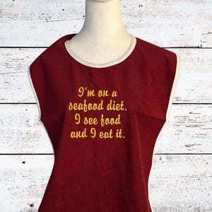 Crab Cracking Waterproof Adult Bib: Seafood Boil Dining