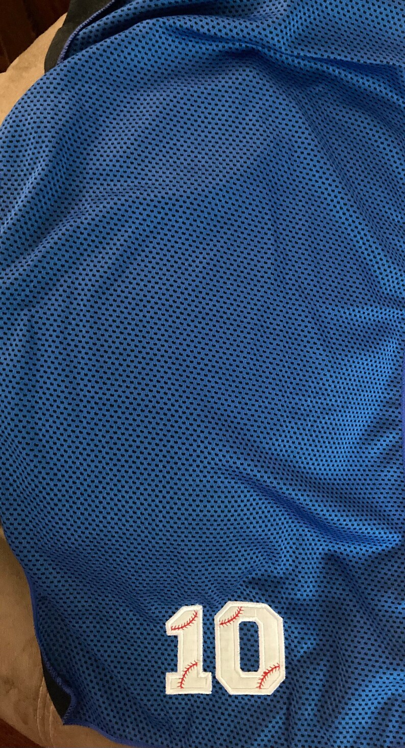 Embroidered Baseball Numbers Cooling Towels Baseball Cooling Etsy