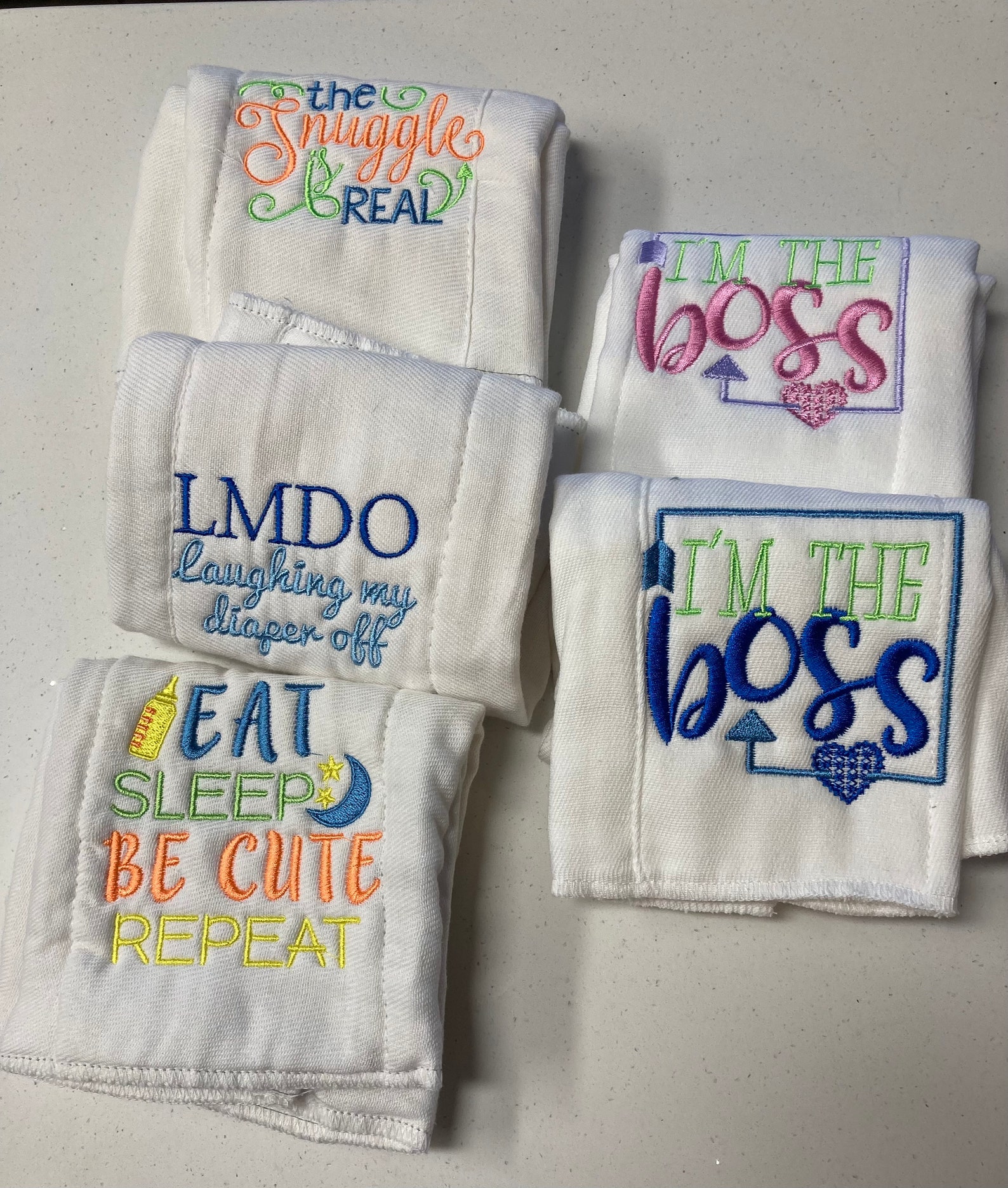 Cloth Diaper Burp Cloth Sayings Embroidered Burp Cloths Etsy