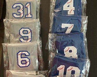 Embroidered Baseball Numbers Cooling Towels,  softball cooling towels, Personalized baseball cooling towels with jersey number