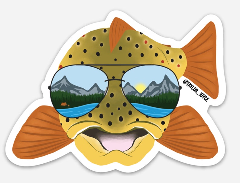 Ultimate Trout Bum Sticker Pack Etsy UK