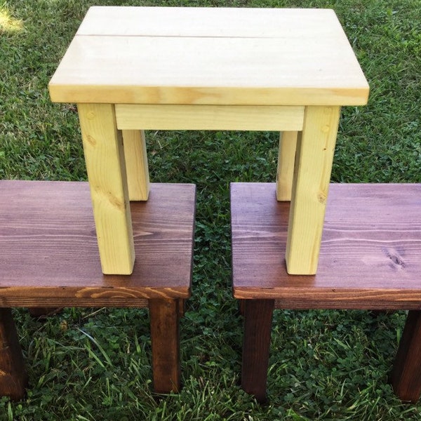 10" Wood Stool Perfect for Toddlers and More