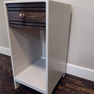 Mid-Century Retro Inspired Narrow Nightstand