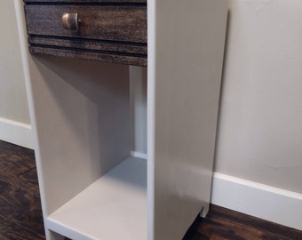 Mid-Century Retro Inspired Narrow Nightstand