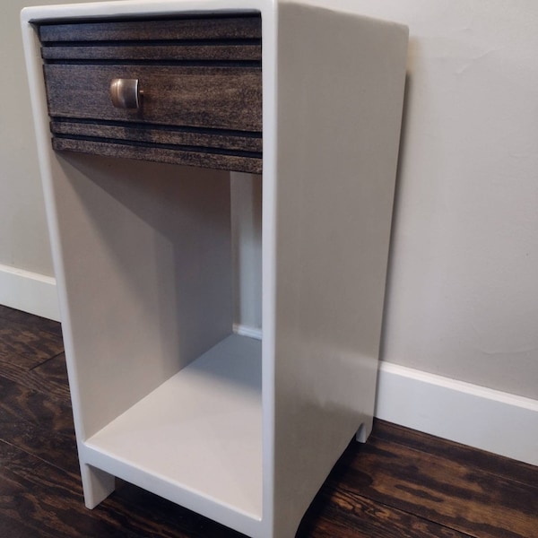 Narrow Nightstand Etsy