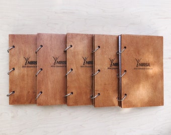 writing book planner Personalized Wood Journal Notebook or Binder for use as Recipe Book Guest Book Songwriting Book Diary and More