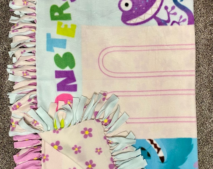 Monsters Inc. Fleece No Sew Blanket Etsy