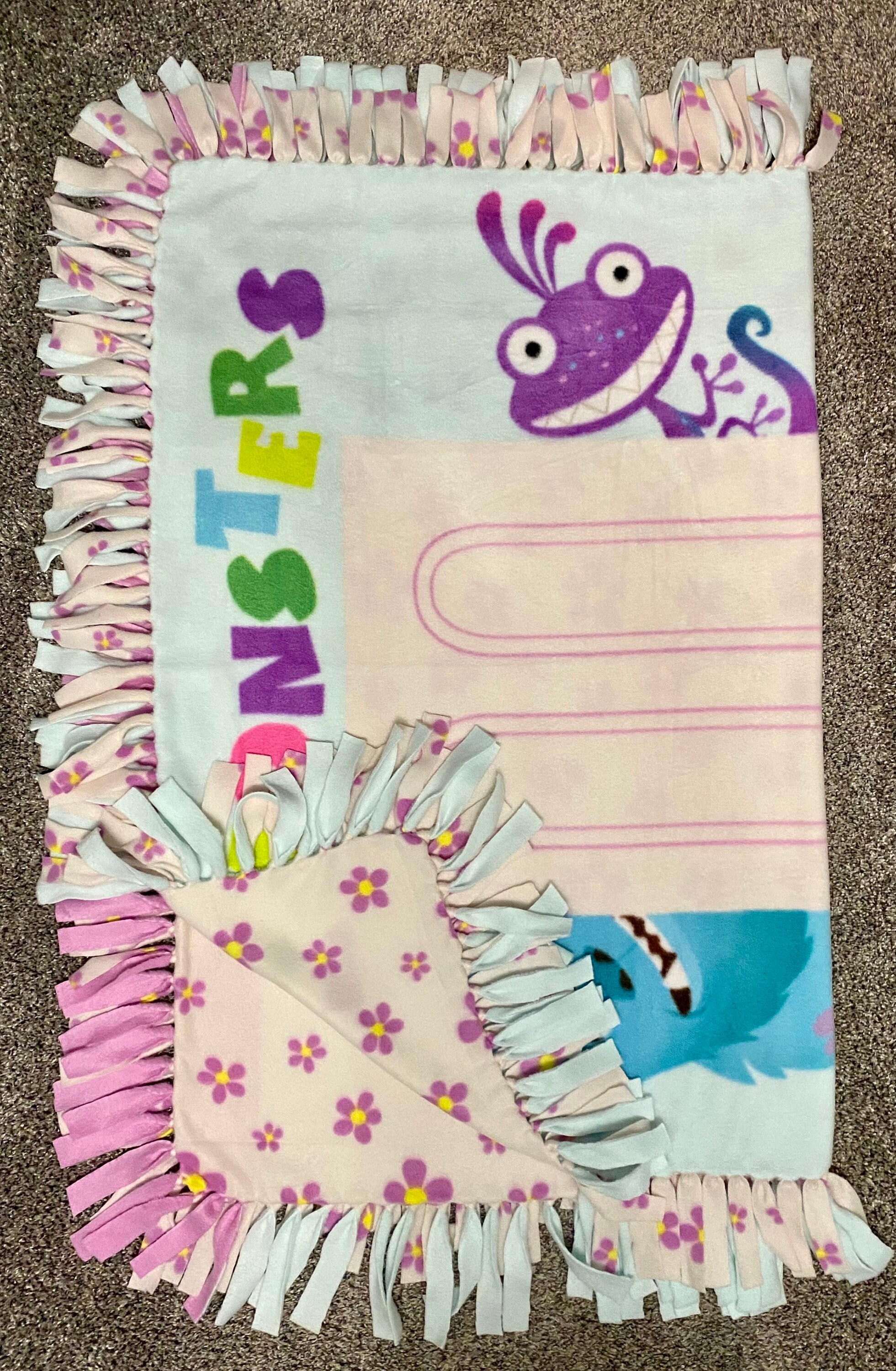 Monsters inc fleece blanket outlet