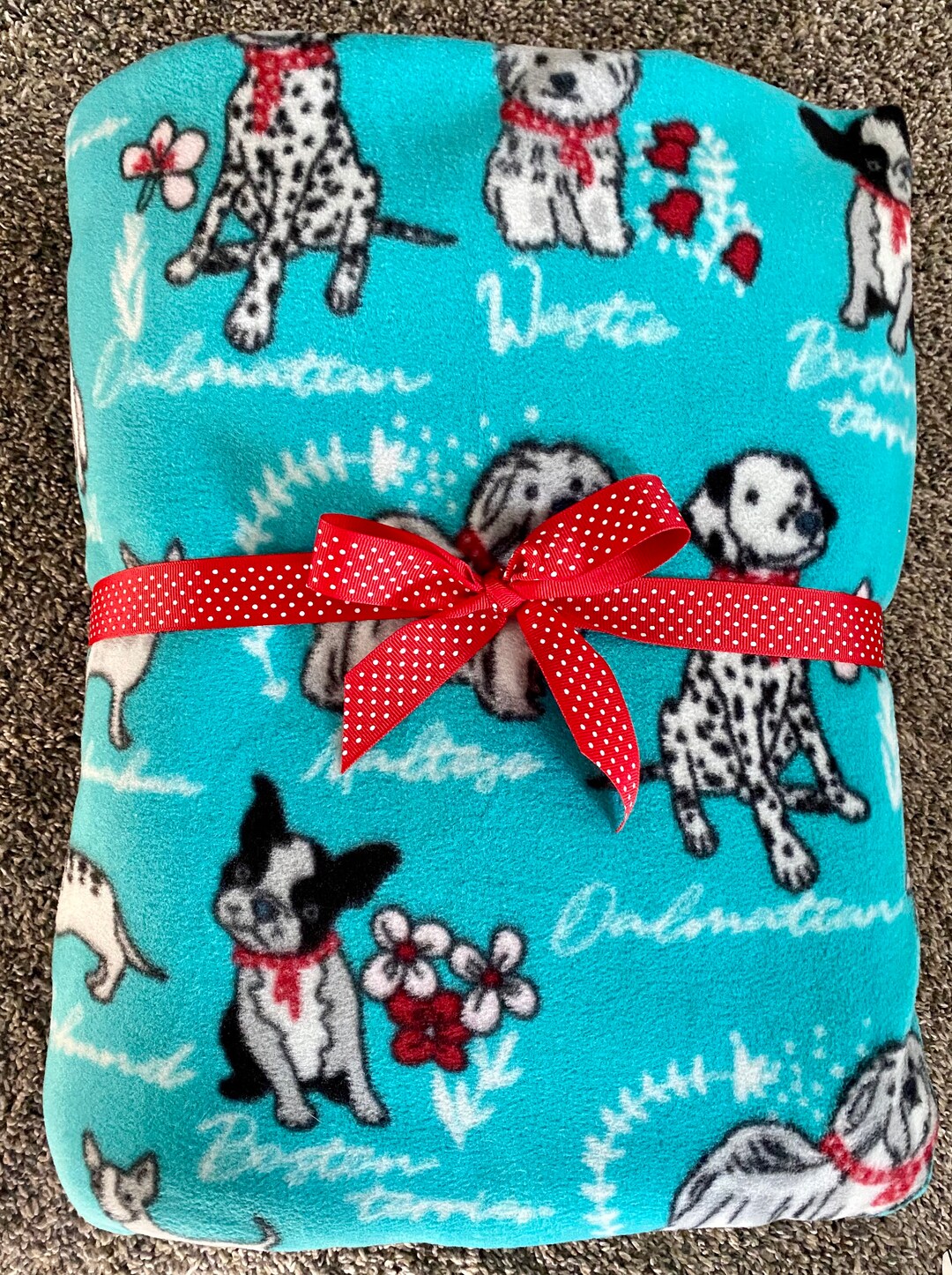 Dog Lover Dalmatian No Sew Fleece Blanket, Dog Lover Blanket, Dog ...