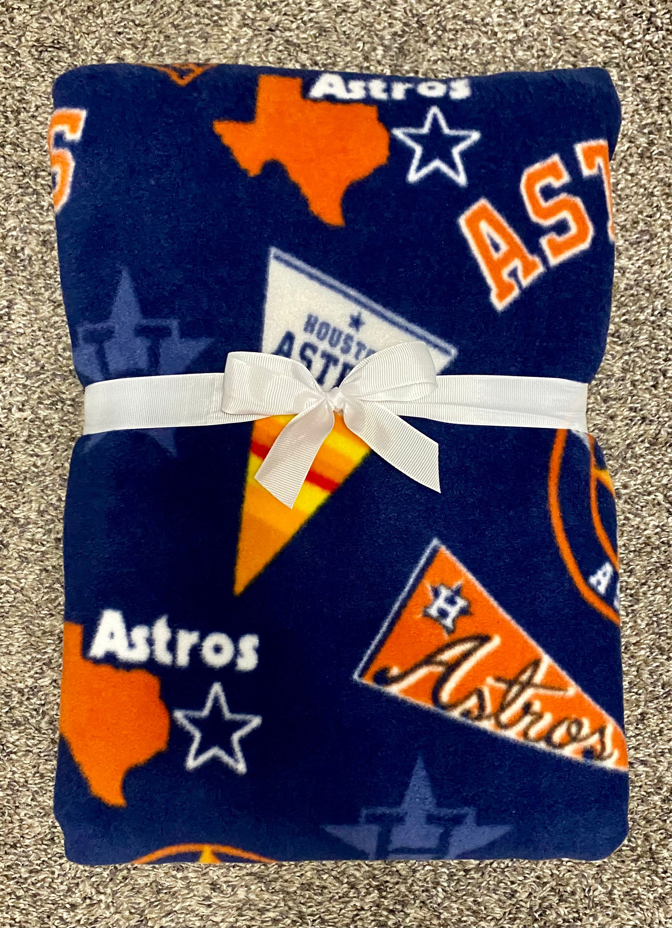 Houston Astros Baseball No Sew Fleece Blanket Etsy