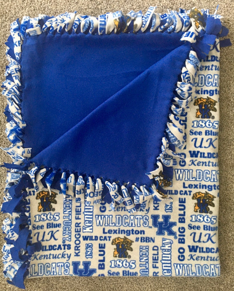 Kentucky Wildcats No Sew fleece Blanket Etsy