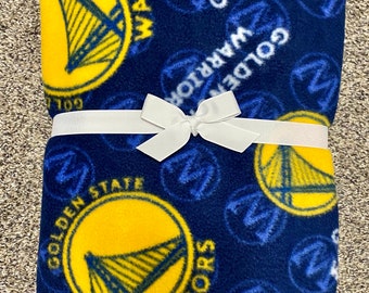 GS Warriors Soft Baby Blanket Basketball Baby Blanket Warriors Fleece Baby Blanket Golden State Warriors Fleece Baby Blanket