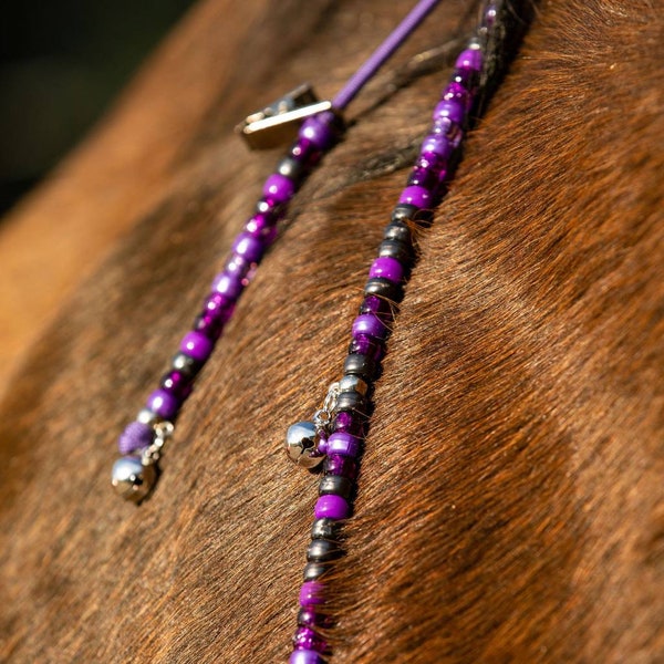 Rhythm Beads For Horses//purple rhythm beads,horse rhythm bead necklace,horse accessories,horse lovers gift,horse tack,rythem beads,rythum