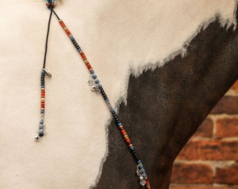 Rhythm Beads For Horses//rhythm bead necklace,equine rhythm beads, horse tack accessories,native American beads,speed beads,trail beads,pony