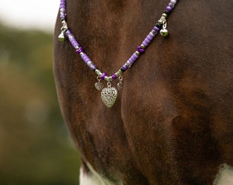 Rhythm Beads For Horses//purple rhythm beads,horse rhythm bead necklace,horse accessories,horse lovers gift,horse tack,rythem beads,rythum