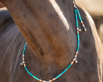 rhythm beads for horses//horse rhythm bead necklace,horse tack, horse accessories,native American beads,natural horsemanship,horse beads