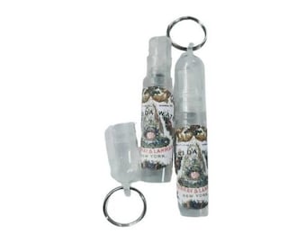 Florida water keychain, mini spray  cleansing bottle - refillable