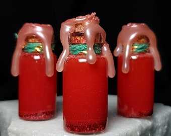 RED - Color Magic Potions - Rood ,mini snowglobe potions, heketa -
