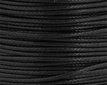 Waxcord - Waxkoord - 2mm - Black - Heketa