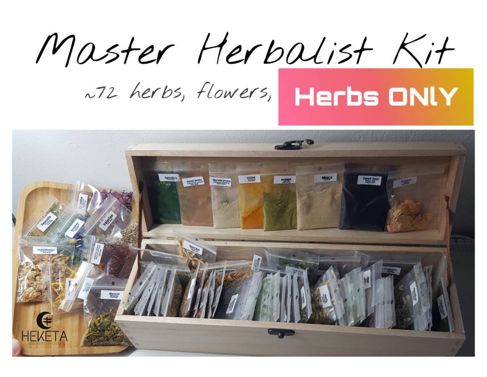 MASTER HERBALIST KIT about 70 herbs flowers spices Etsy