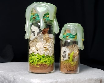 Prosperity and Abundance - Green Spell Jar - Welvaart en Overvloed