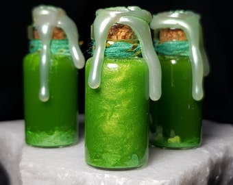 GREEN - Color Magic Potions - Groen ,mini snowglobe potions, heketa -