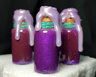 PURPLE - Color Magic Potions - Paars  ,mini snowglobe potions, heketa -